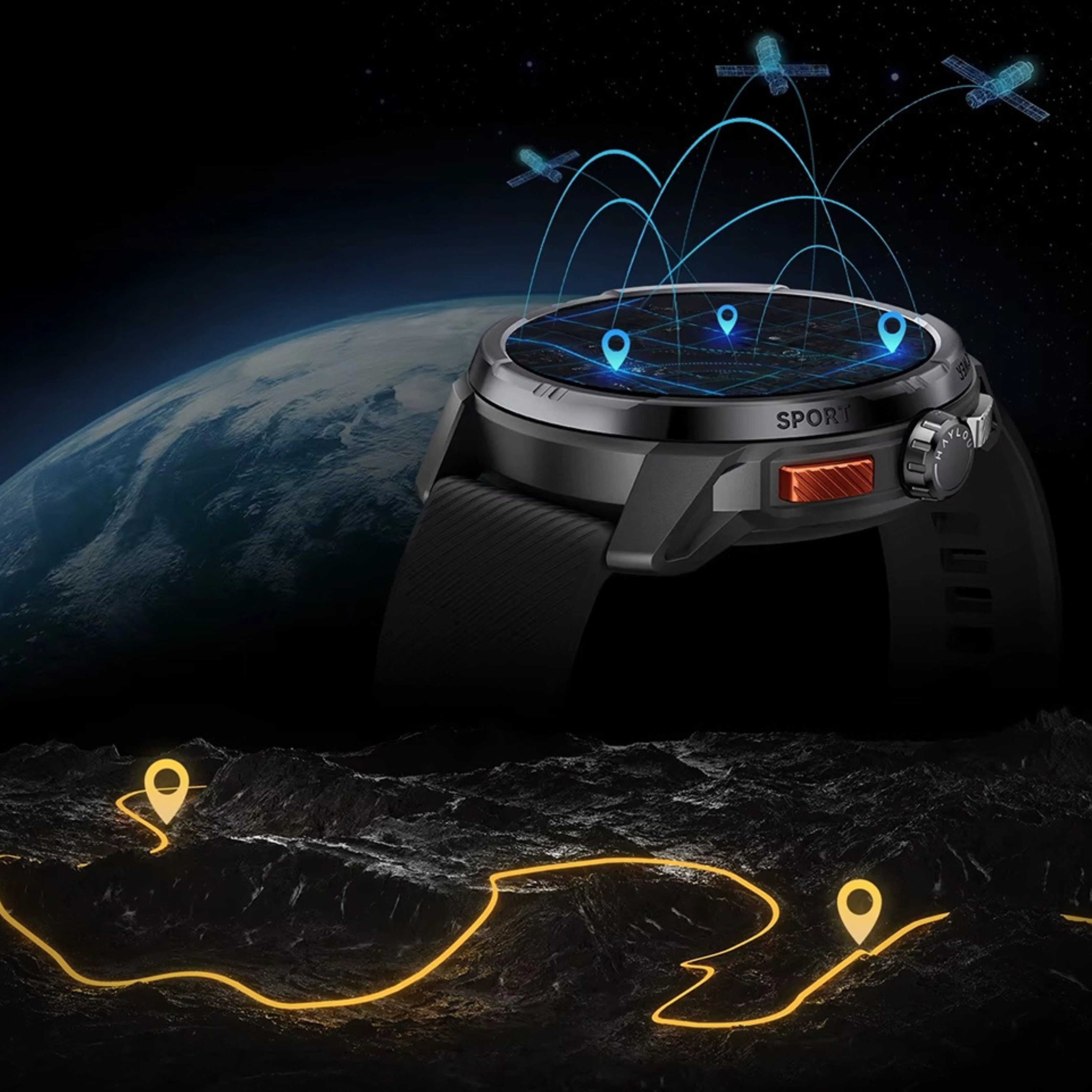 Relógio inteligente Haylou Solar Ultra Gps